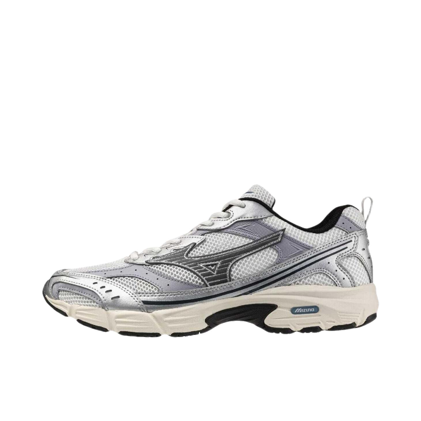 推荐商品：Mizuno/美津浓 MXR OG 防滑 低帮 休闲 坡跟 运动休闲鞋 白色/铁门/银色 
