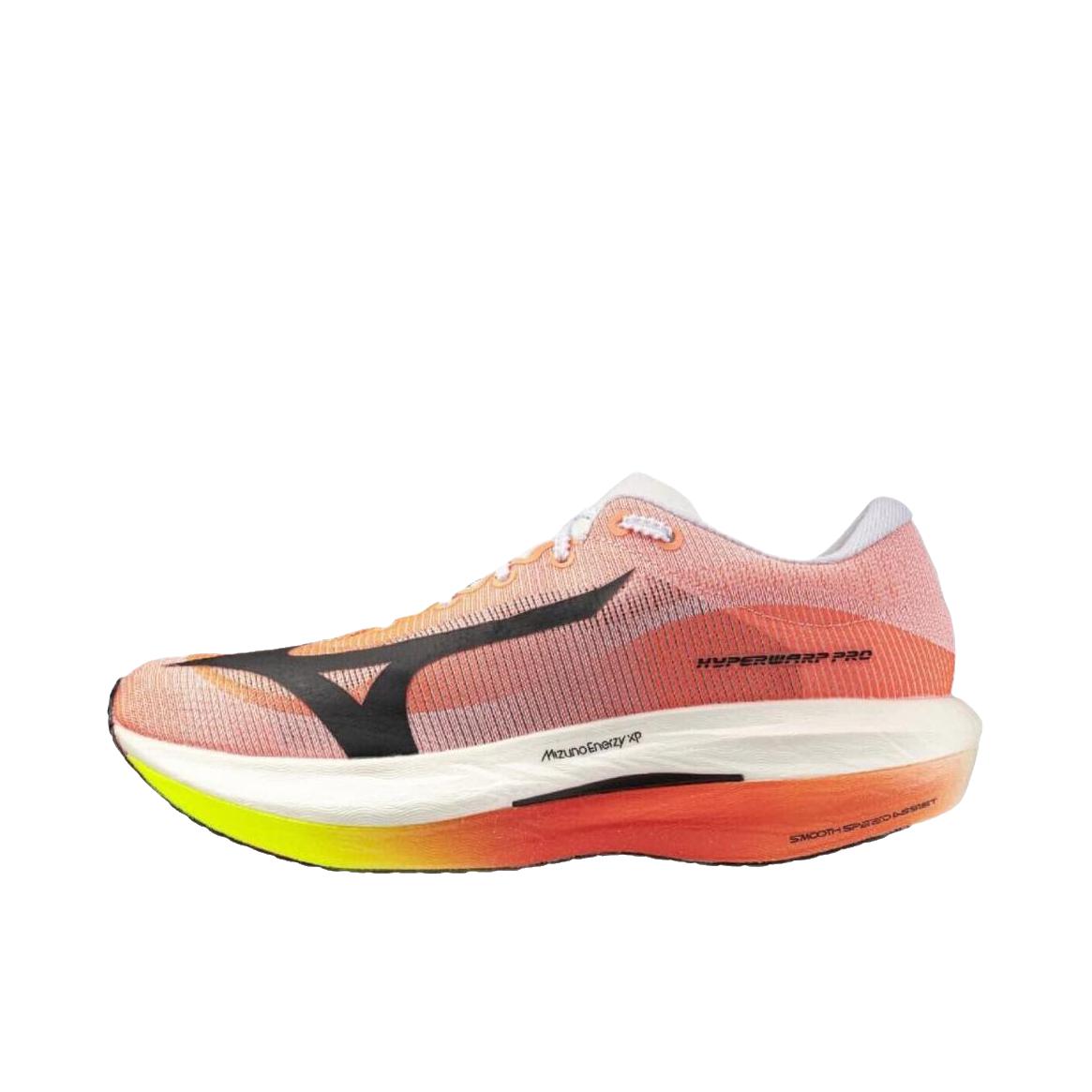 推荐商品：Mizuno/美津浓 Hyperwarp Pro 跑鞋 厚底圆头防滑耐磨 白色/黑色/橙色