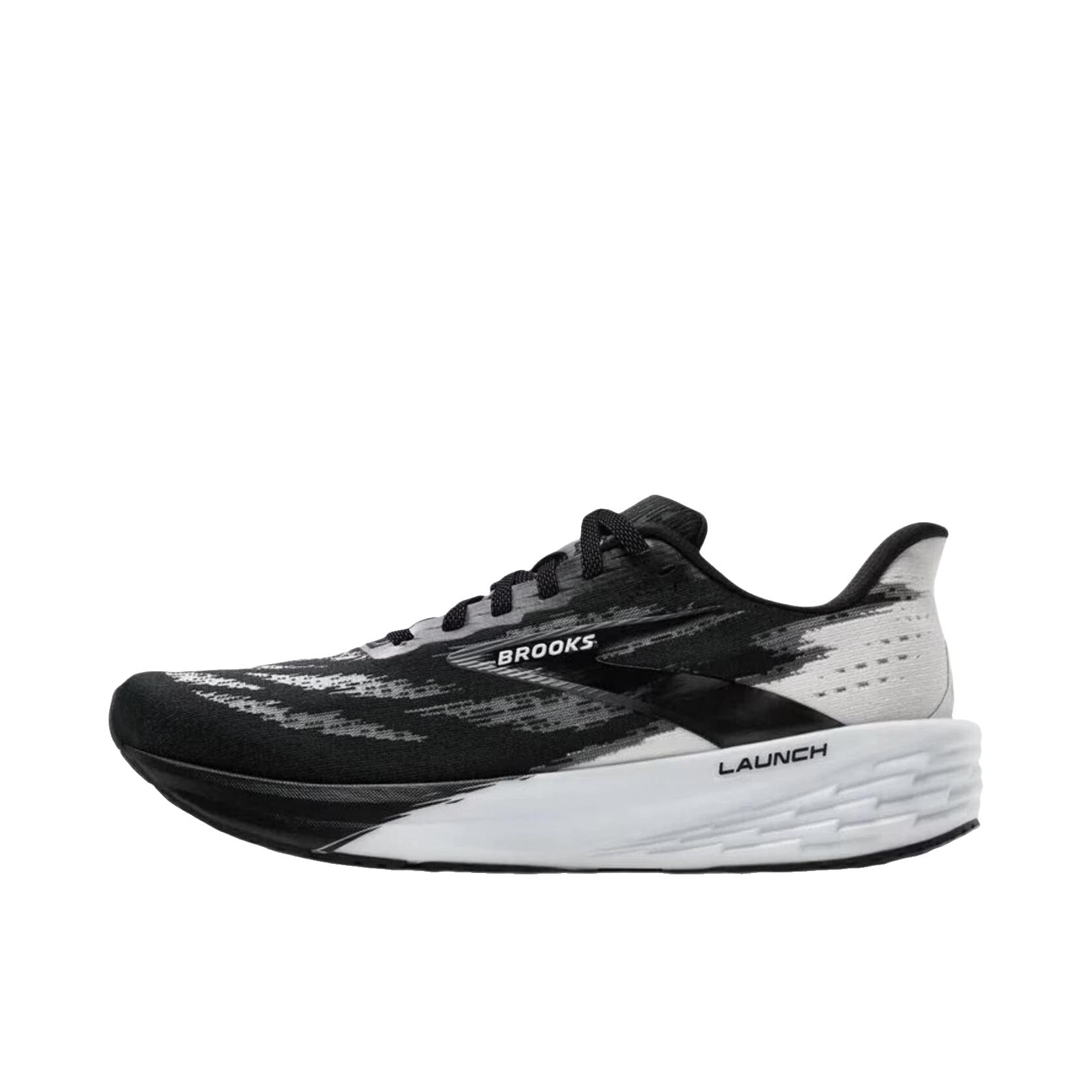 推荐商品：Brooks/布鲁克斯 Launch 11 跑鞋 防滑耐磨低帮圆头 2E宽/黑色/白色