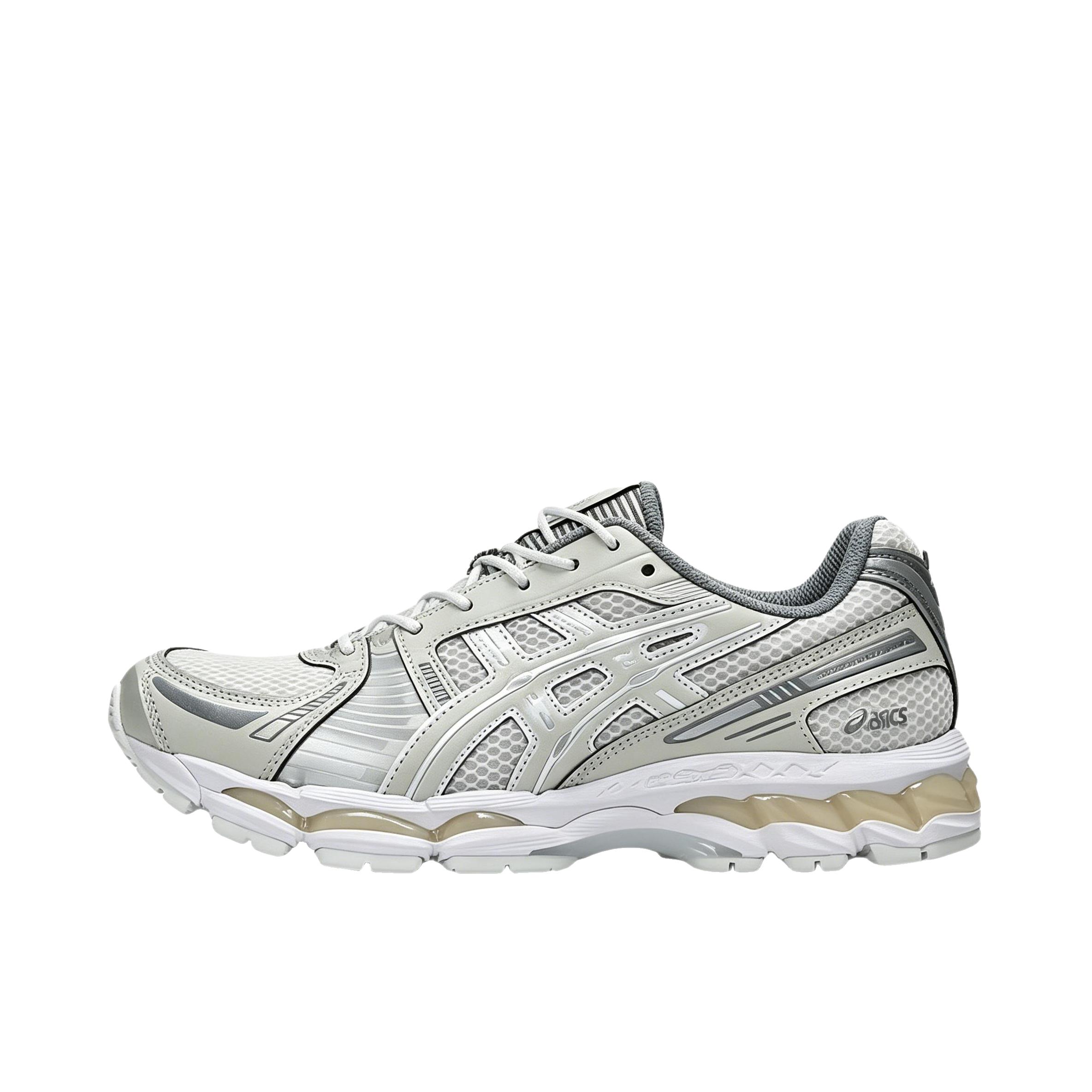 推荐商品：Asics/亚瑟士 Gel-Kayano 12.1 跑鞋 防滑低帮休闲圆头贴合支撑 银色/灰色