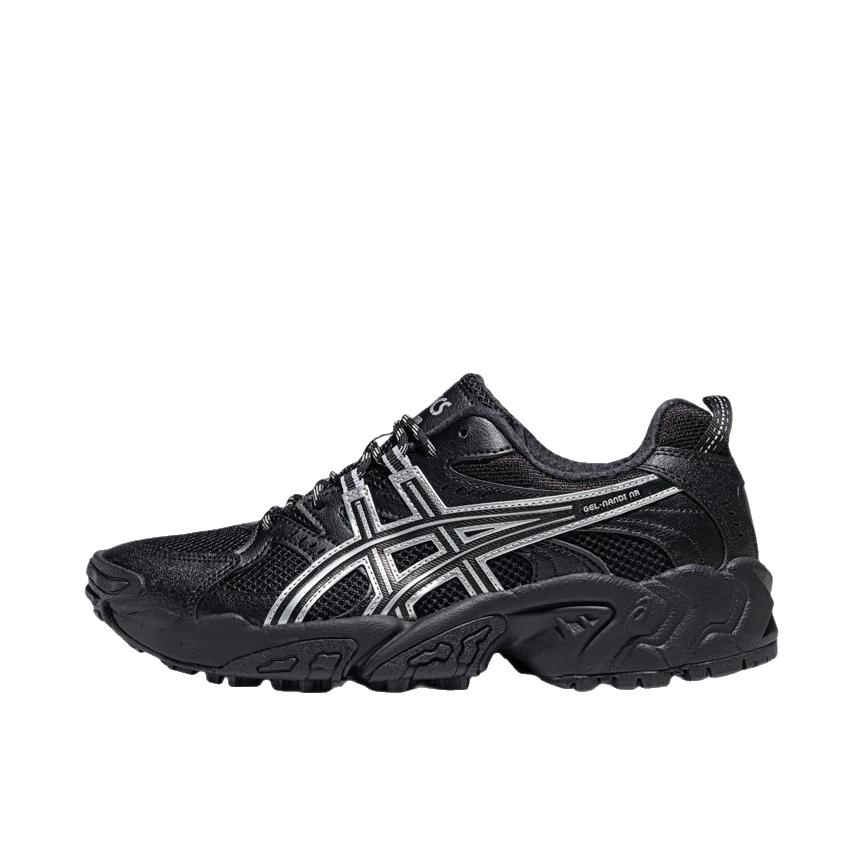 推荐商品：Asics/亚瑟士 Gel-Nandi 跑鞋 缓震回弹防滑耐磨舒适透气复古百搭织物合成革 黑色