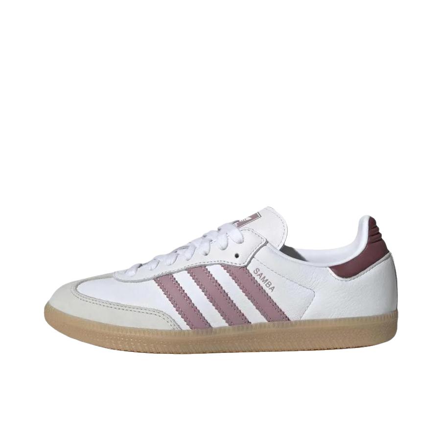 推荐商品：adidas Originals Samba OG T头鞋 板鞋 经典复古舒适百搭耐磨合成革圆头薄底贴合 白色/灰色/紫色/粉色