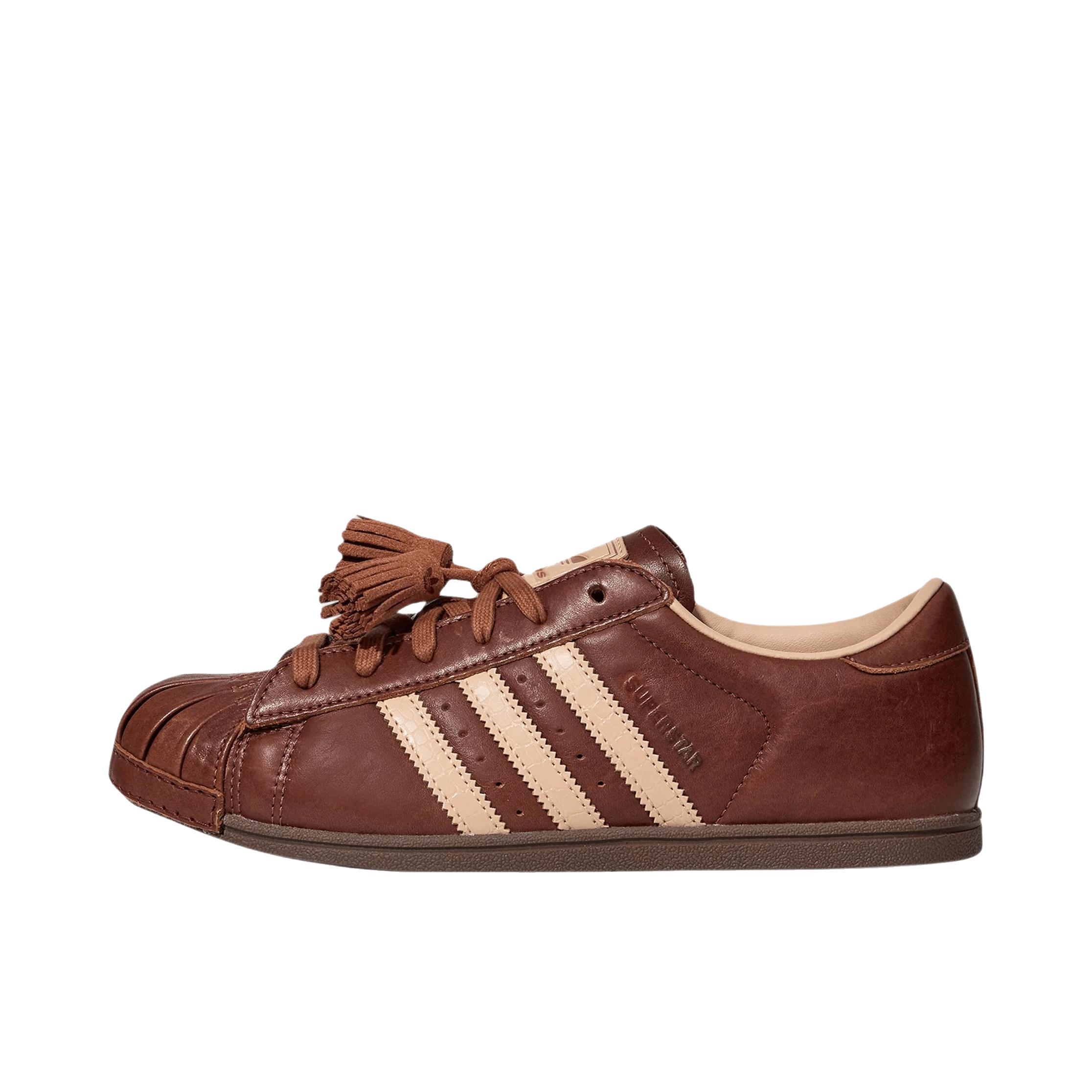 推荐商品：adidas Originals SUPERSTAR Lo Pro 板鞋 贝壳头平跟系带圆头橡胶 野棕色/暖沙色/岩层深土地棕 KH6235