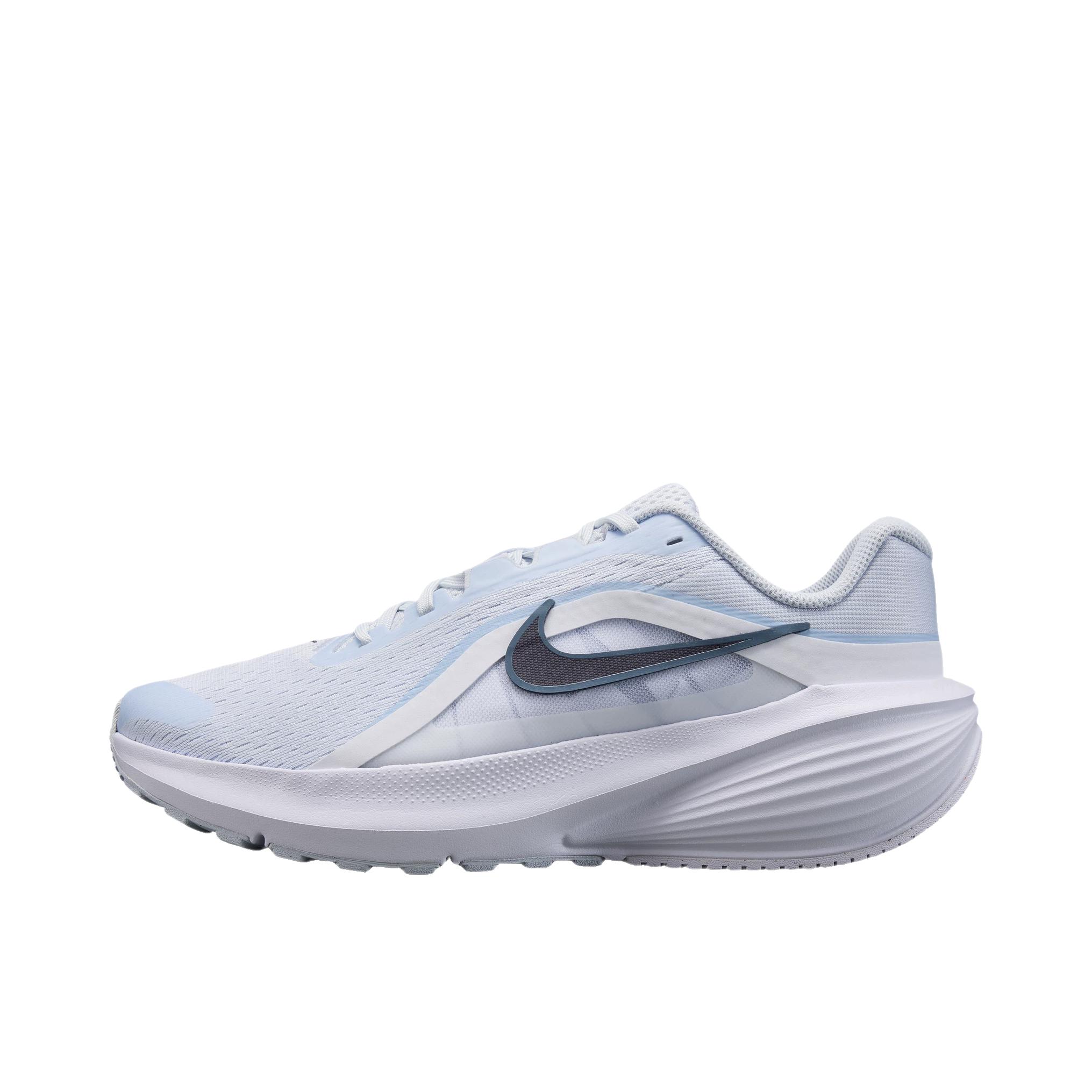 推荐商品：Nike Downshifter 14 跑鞋 时尚系带轻便透气回弹训练贴合缓震防滑 足球灰/铁架黑/白色/浅军械蓝/军械蓝
