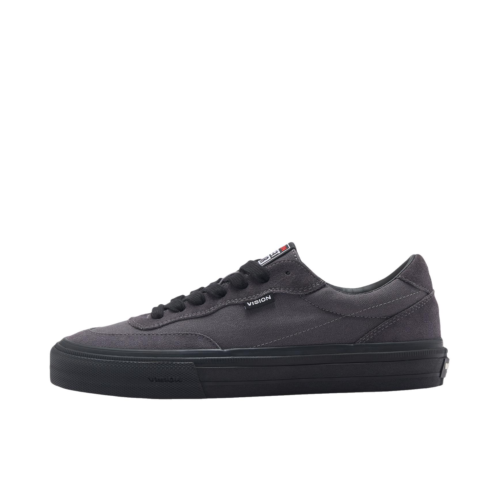 推荐商品：Vision Street Wear Flat Top 生胶 防滑耐磨 复古 经典美式 运动 帆布鞋 深灰色 