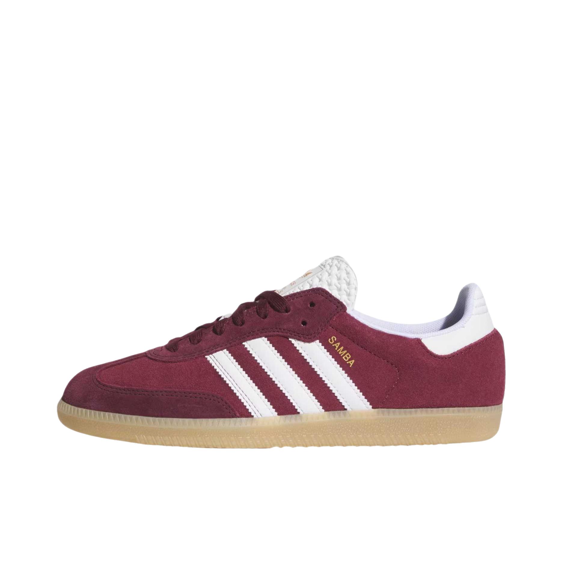 推荐商品：adidas Originals Samba ADV T头鞋 德训鞋 运动休闲鞋 潮流复古轻便防滑耐磨减震绒面柔和革贴合 暗影红/云白色/褐红色