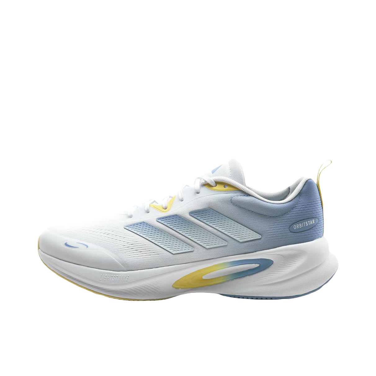 推荐商品：adidas ORBIT STAR 跑鞋 减震轻便户外训练透气休闲 白色