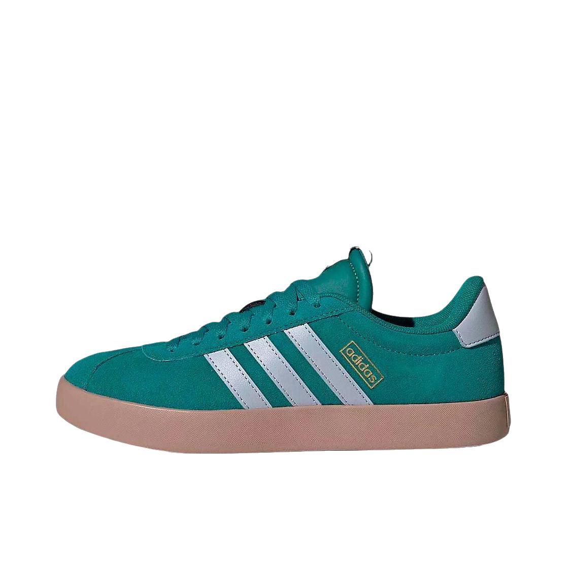 推荐商品：adidas VL Court 3.0 板鞋 T头鞋 德训鞋 舒适百搭防滑耐磨运动休闲贴合支撑圆头 女款/绿色/灰色