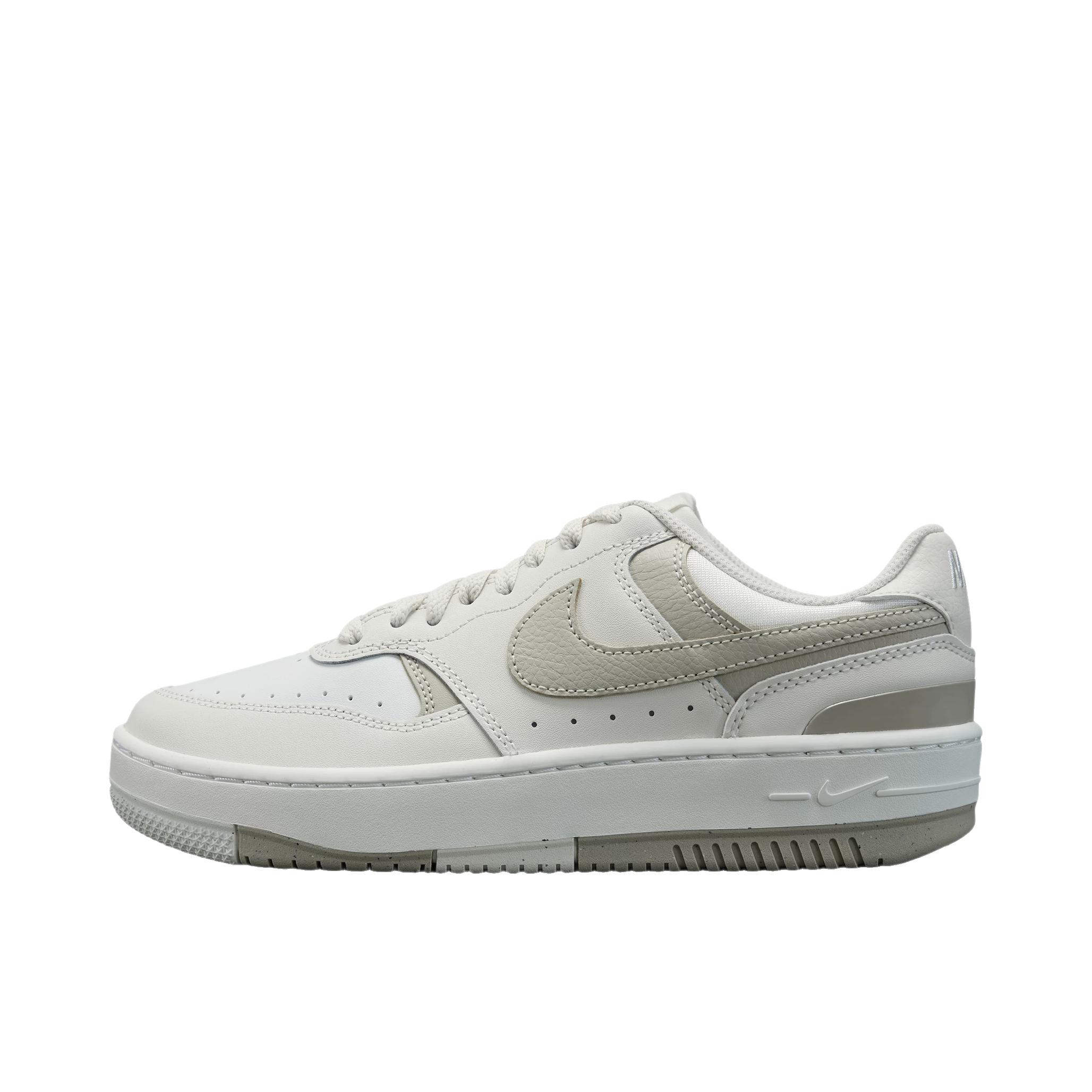 推荐商品：Nike Gamma Force 板鞋 轻便缓震透气复古厚底增高 幻影灰/奶白色/山峰白