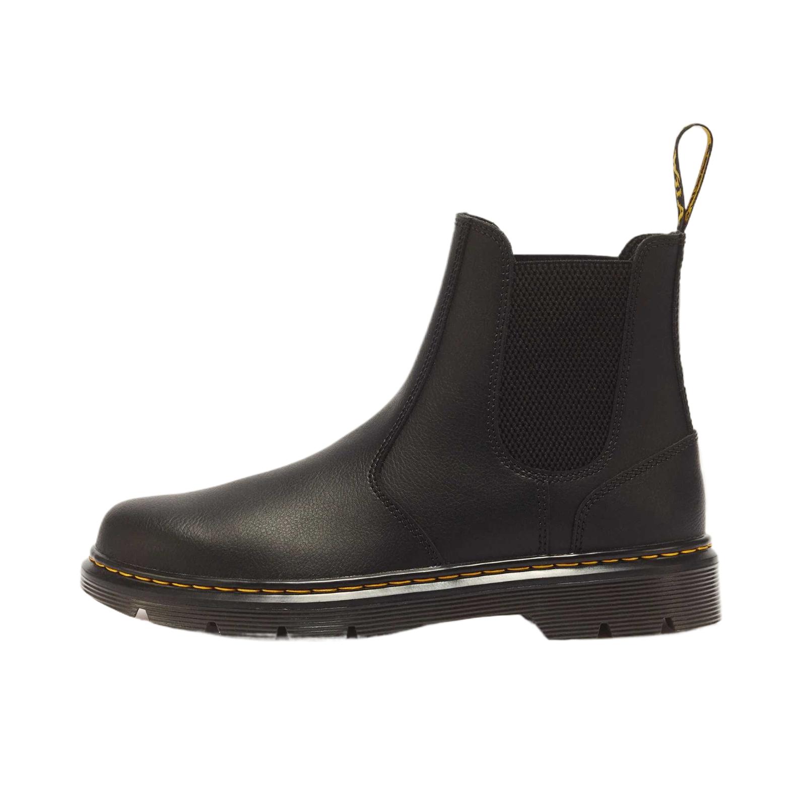 推荐商品：Dr. Martens April Chelsea 切尔西靴 皮革套筒圆头短筒 黑色