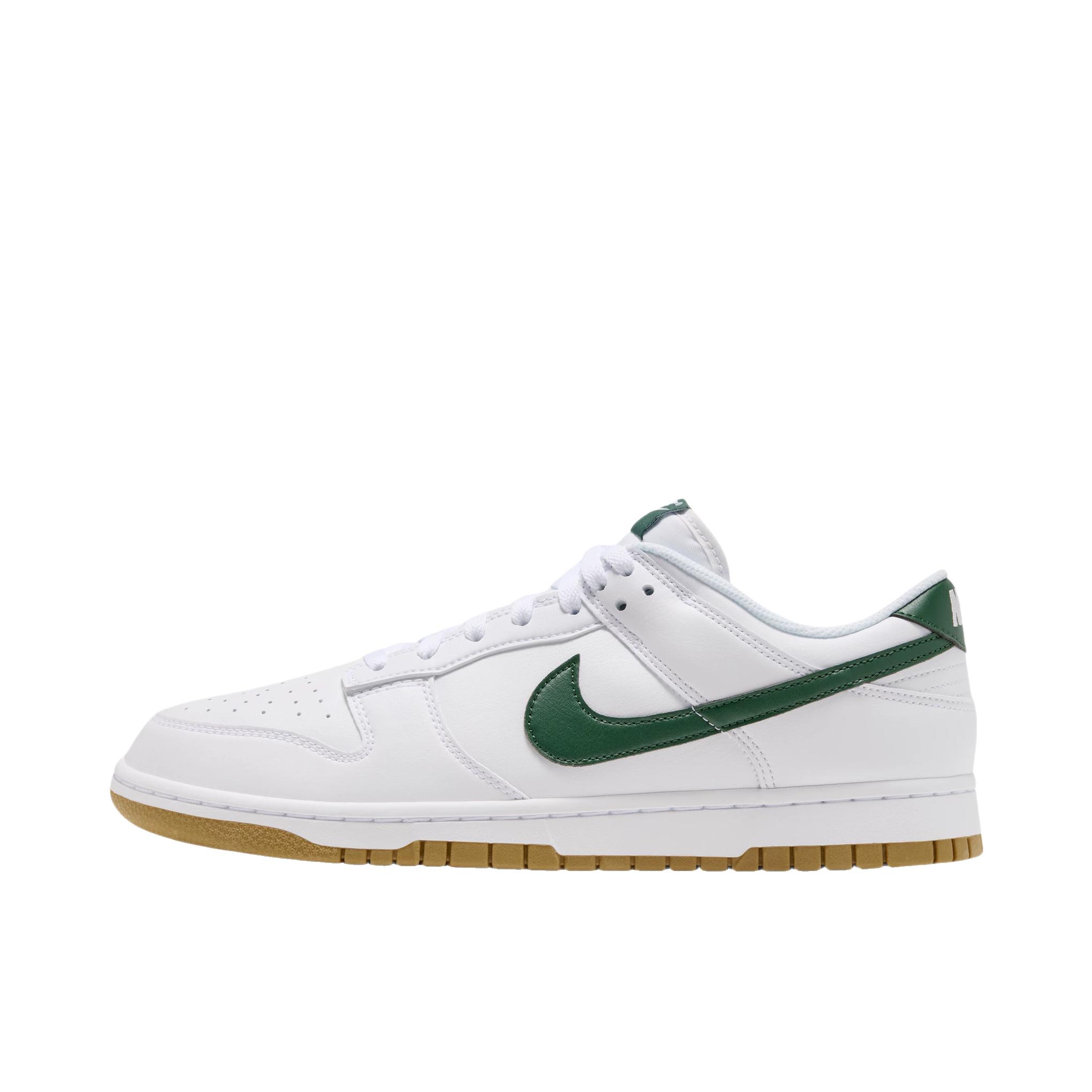 推荐商品：Nike Dunk 板鞋 经典复古百搭 白色/冷杉绿/橡皮浅褐