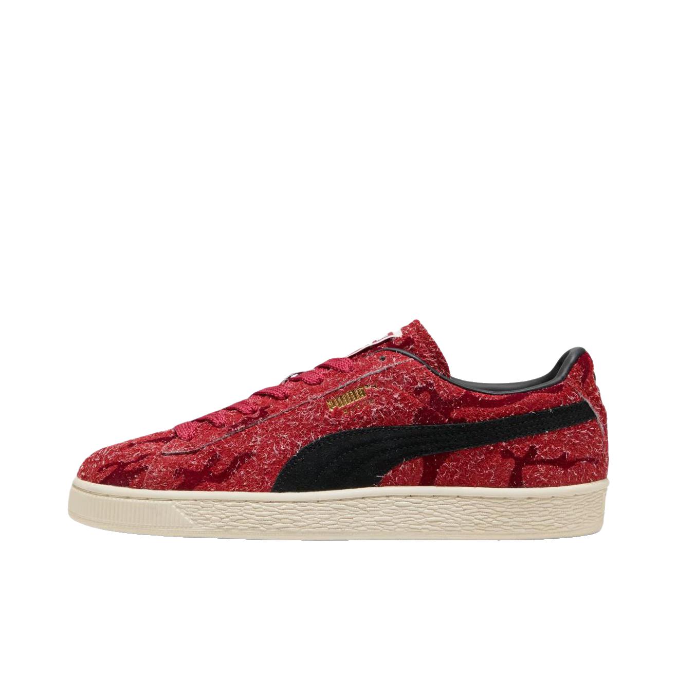 推荐商品：Puma/彪马 Suede Classic 面包鞋 板鞋 舒适百搭防滑耐磨轻便透气复古低帮圆头 深红色/黑色