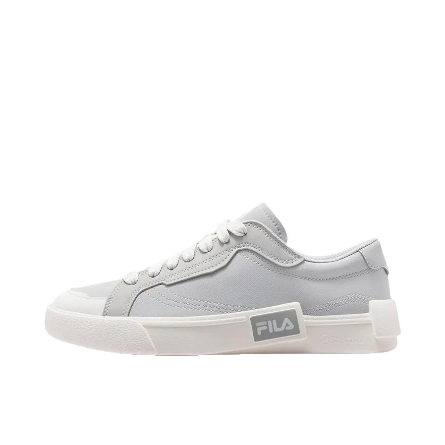 推荐商品：FILA/斐乐 帆布鞋 系带耐磨圆头低帮 拼接 T12M532926FBB 薄雾灰