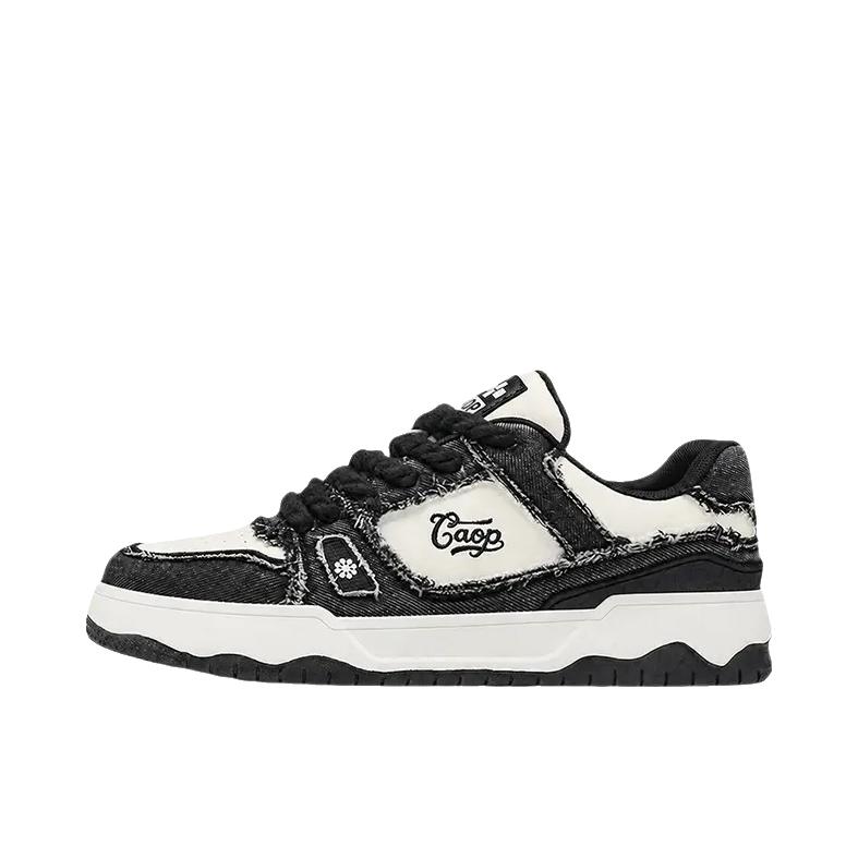 推荐商品：草牌 板鞋 舒适休闲透气 CPJQ250810 炭黑色