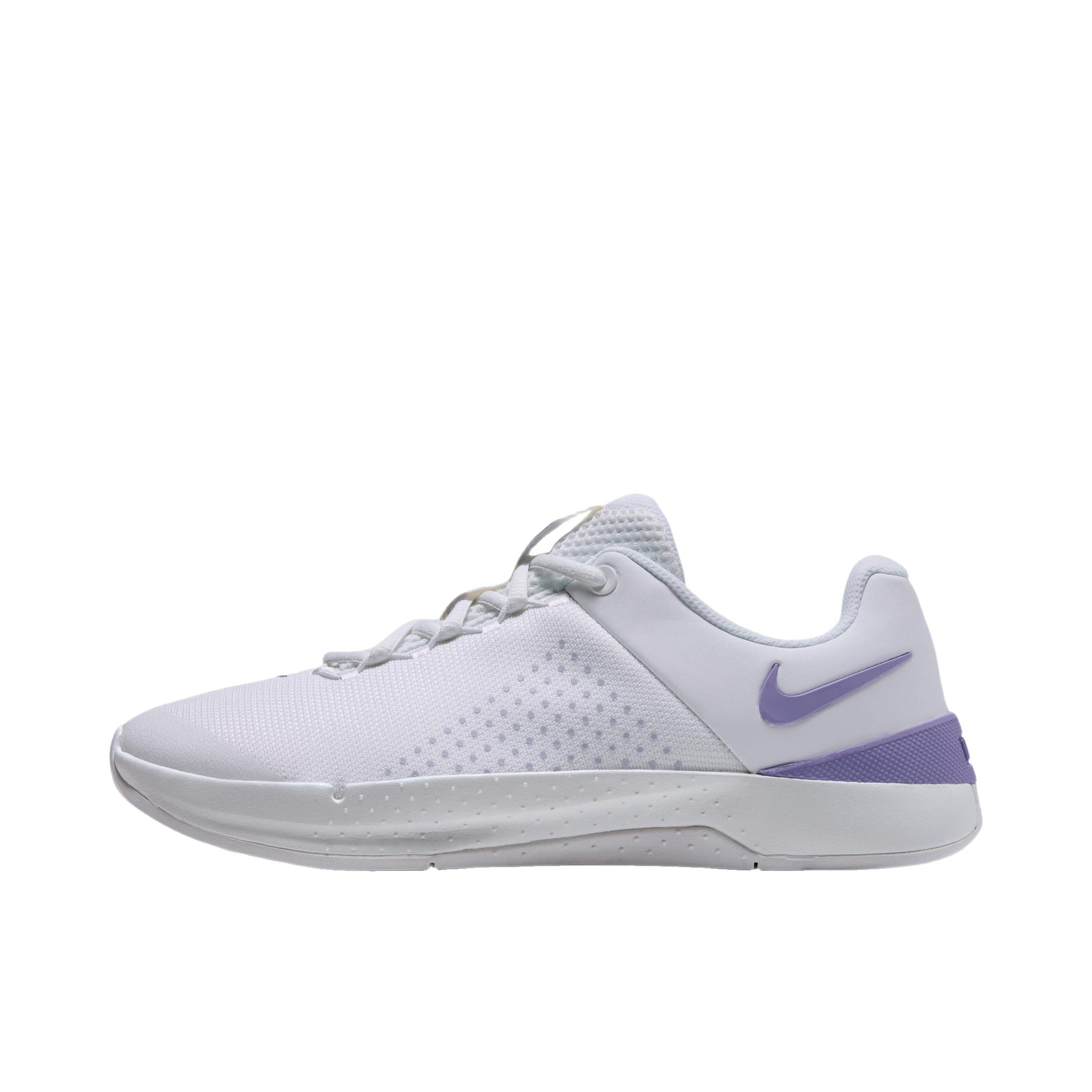 推荐商品：Nike MC Trainer 4 训练鞋 舒适百搭透气 山峰白/脉动紫/浅紫色
