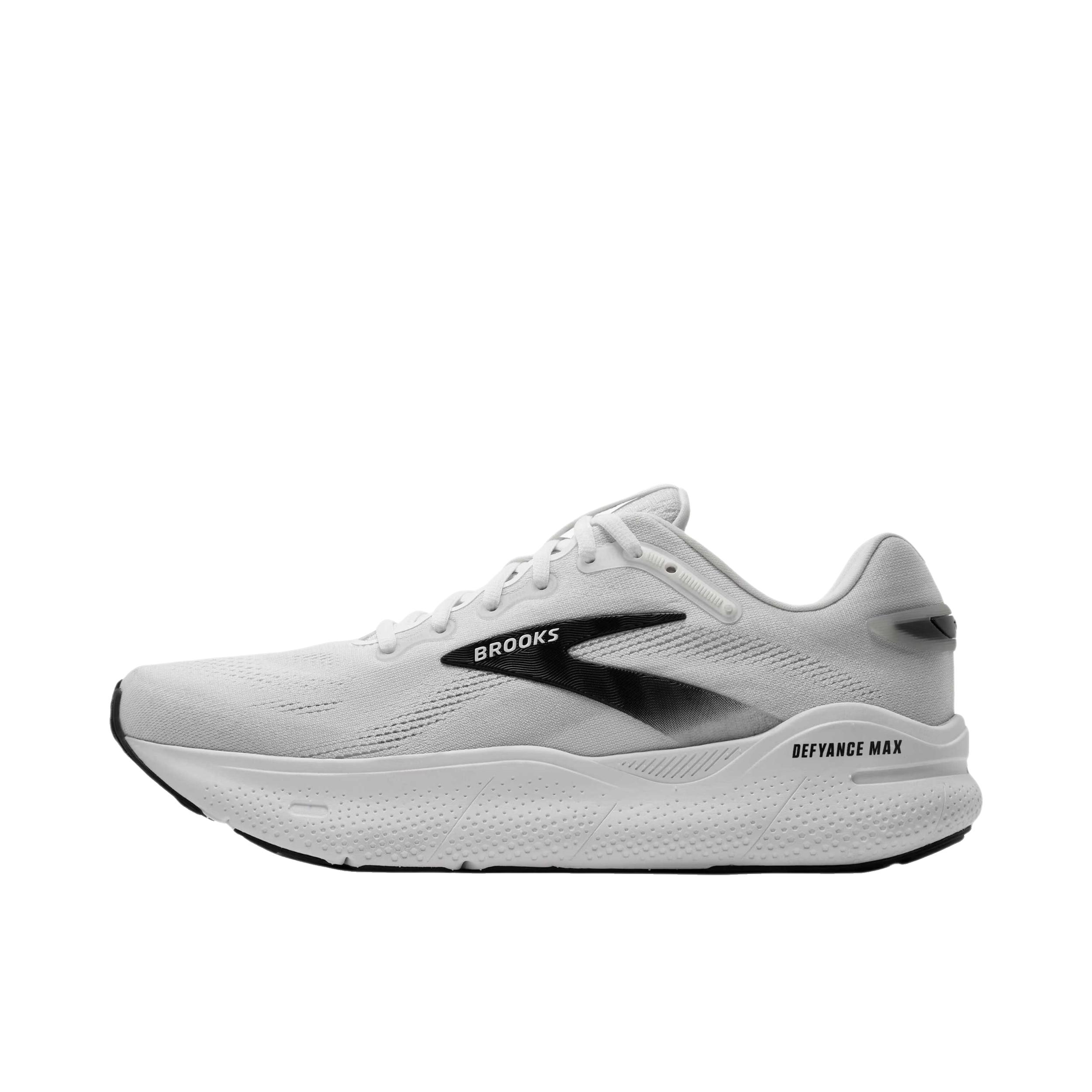 推荐商品：Brooks/布鲁克斯 Defyance Max 跑鞋 圆头减震透气 亮白色/牡蛎色/黑色