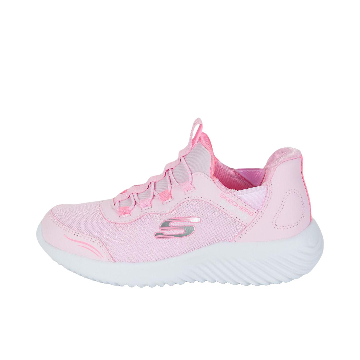 推荐商品：Skechers/斯凯奇 GIRLS 一脚蹬 闪穿科技 运动鞋儿童 大童/浅粉色 