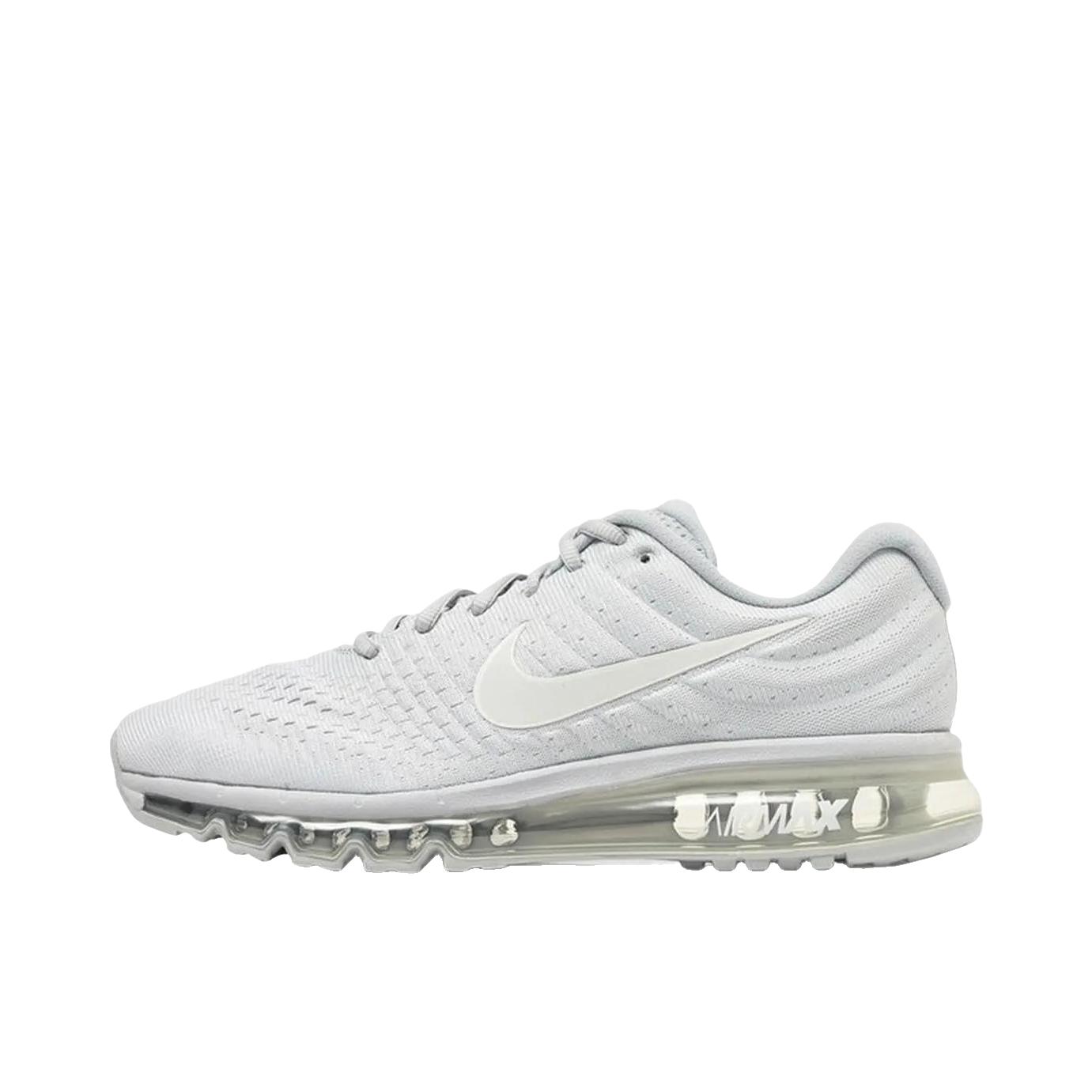 推荐商品：Nike Air Max 2017 跑鞋 减震回弹防滑耐磨舒适透气运动织物支撑简约休闲短跑 雪白色 