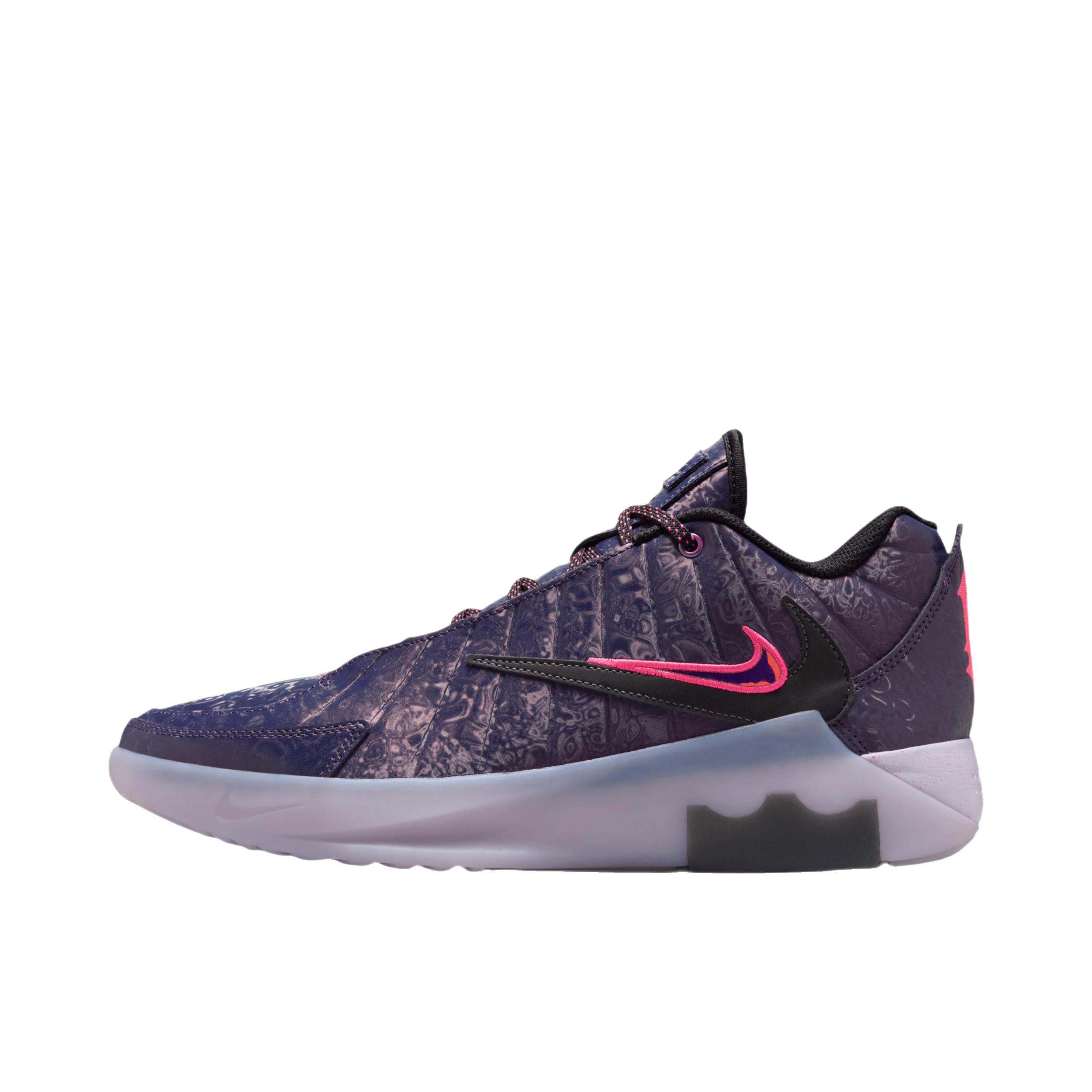 推荐商品：Nike 詹姆斯 LEBRON WITNESS 9 篮球鞋 缓震实战支撑抓地抗扭 午夜蓝/无限丁香紫