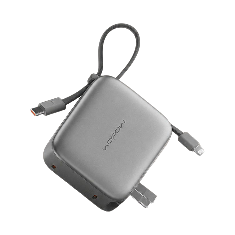 推荐商品：WOPOW/沃品 10000mAh 22.5W 自带双线 移动电源 智能数显 可上飞机