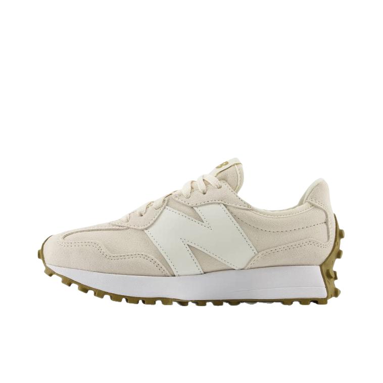 推荐商品：【IU同款】 New Balance 327 跑鞋 舒适复古防滑耐磨休闲透气减震拼接运动防水织物慢跑圆头 女款/浅米色
