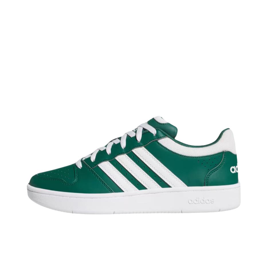 推荐商品：adidas HOOPS CLASSIC 板鞋 低帮轻便休闲舒适贴合 学院绿/云白色