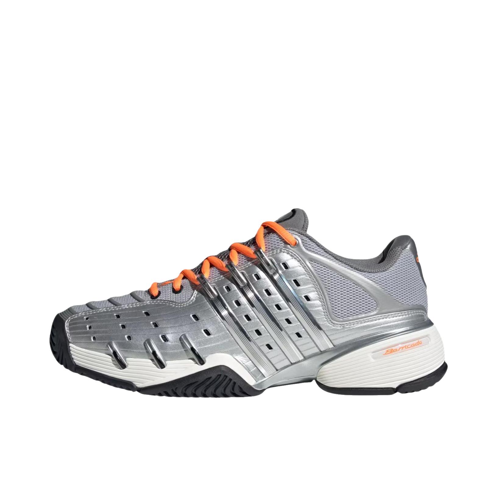 推荐商品：adidas Barricade V Classic 网球鞋 哑光银/金属银/核心黑