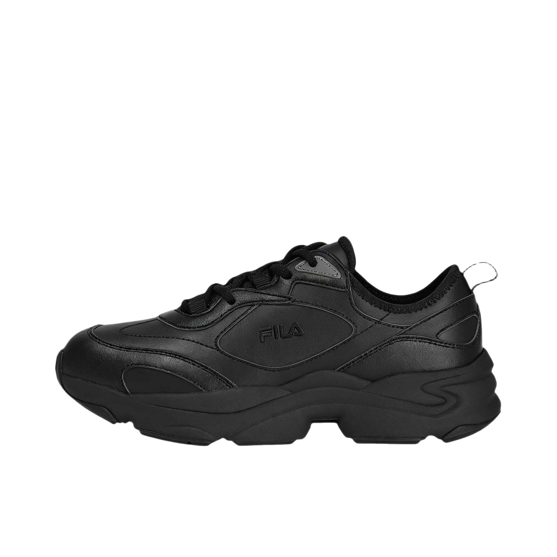 推荐商品：FILA/斐乐 Ray 减震 低帮 时尚 圆头 平跟 运动休闲鞋 1RM02768G001 全黑色
