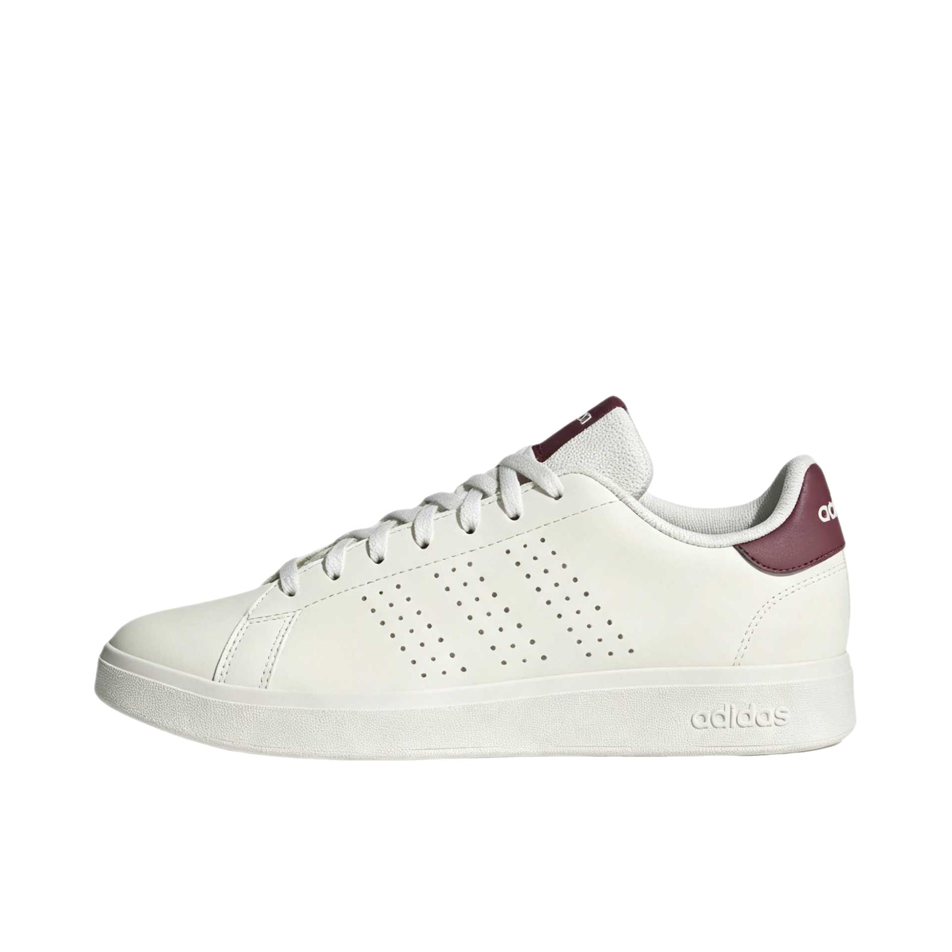 推荐商品：adidas Advantage 2.0 板鞋 防滑耐磨舒适轻便低帮橡胶抗冲击性百搭薄底包裹性 低帮/米色/白色/核心黑色/暗影红