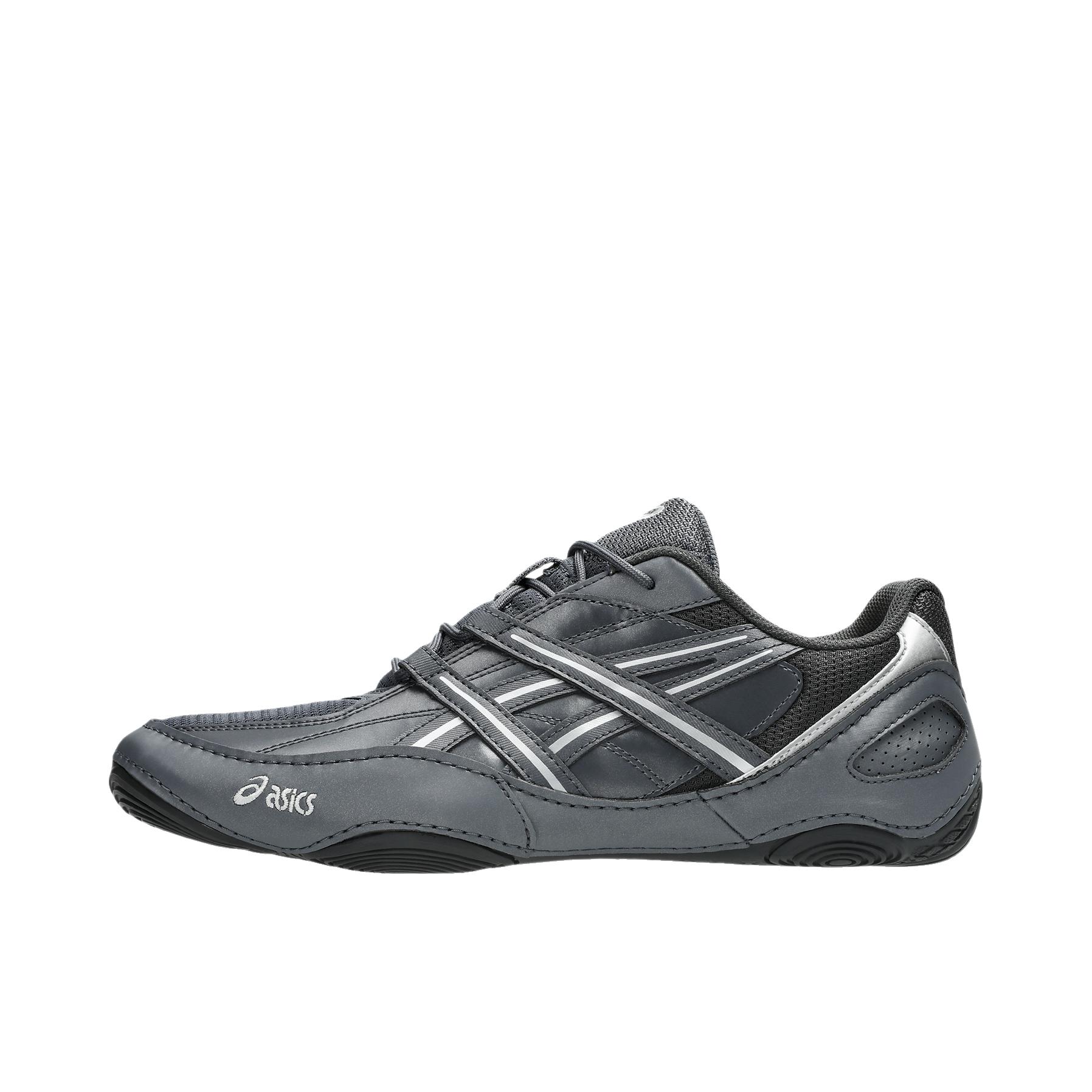 推荐商品：Asics/亚瑟士 Hypersync 运动休闲鞋 圆头薄底系带复古 黑色/灰色