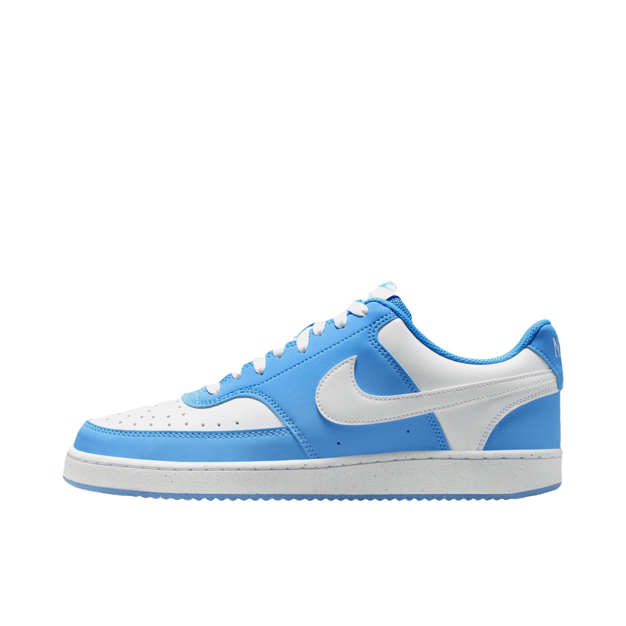 推荐商品：Nike Court Vision 板鞋 复古缓震抓地防滑轻便 低帮/大学蓝/白色
