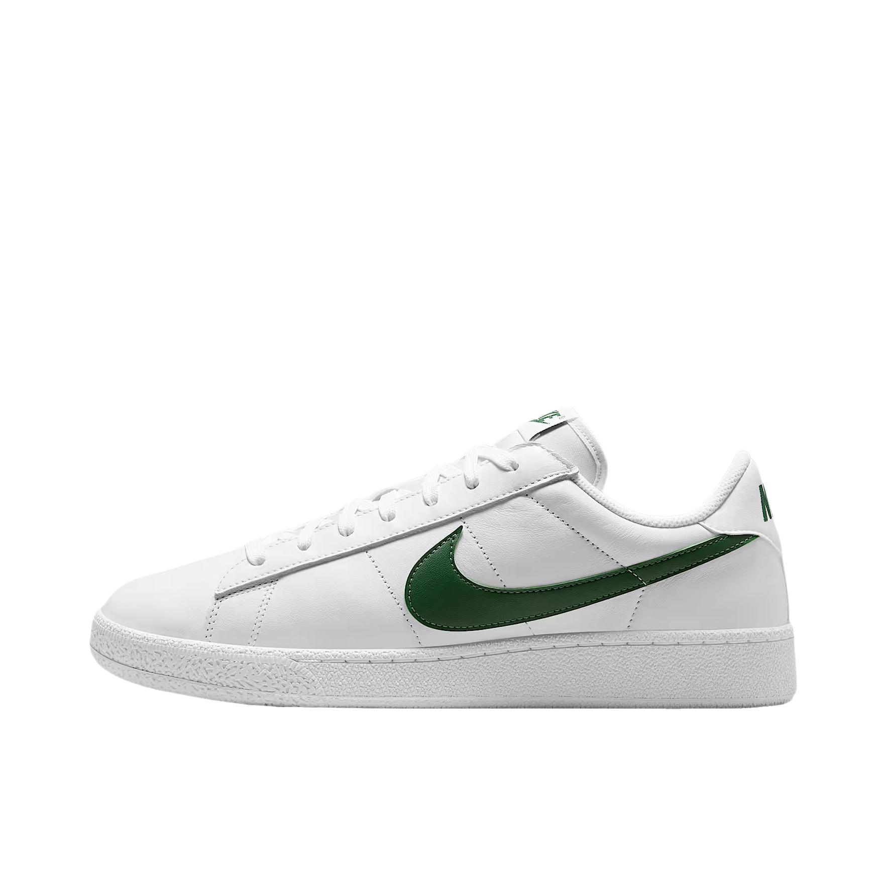 推荐商品：Nike Tennis Classic 运动休闲鞋 轻便透气缓震防滑耐磨舒适百搭复古薄底耐穿包裹性 低帮/白色/峡谷绿