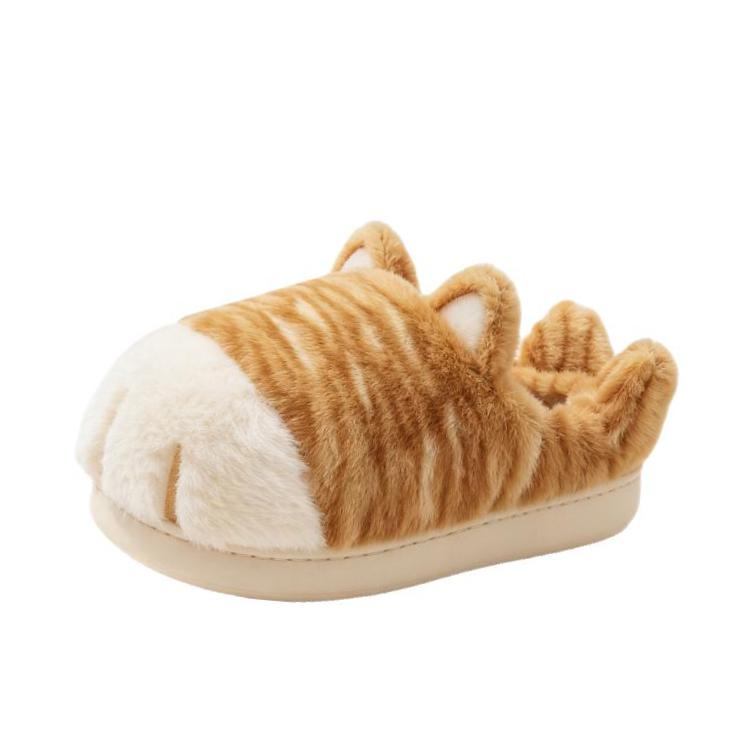 推荐商品：MINISO/名创优品 拖鞋 可爱复古保暖 MNSF2555 抗菌款/加绒/男款/大橘喵