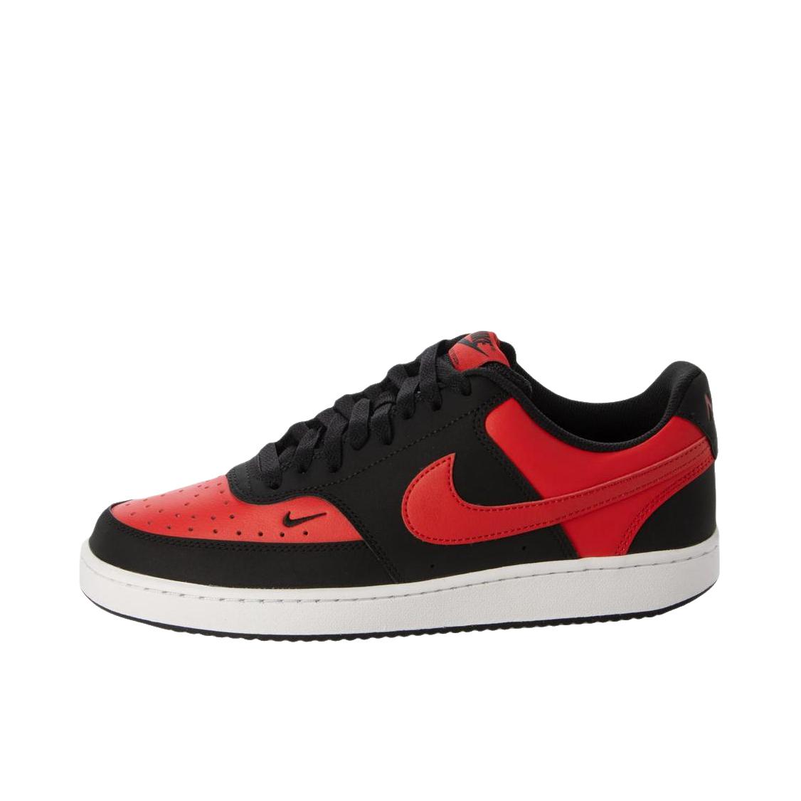推荐商品：Nike Court Vision 板鞋 复古缓震抓地防滑轻便 低帮/红色/黑色
