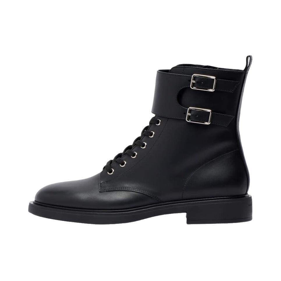 推荐商品：GIANVITO ROSSI Ripley 时装靴 皮革 黑色