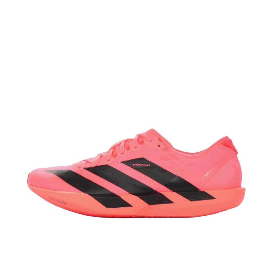 推荐商品：adidas Adizero adios 9 跑鞋 尼龙缓震稳定薄底贴合支撑 红色/黑色
