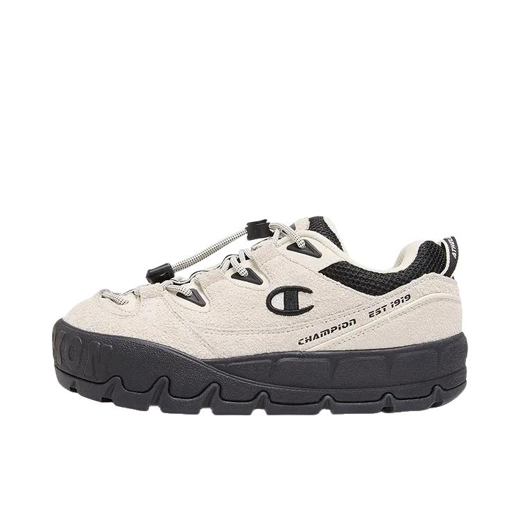 推荐商品：Champion/冠军 Puffy Skate Urban 板鞋 舒适防滑耐磨 黑色/白色