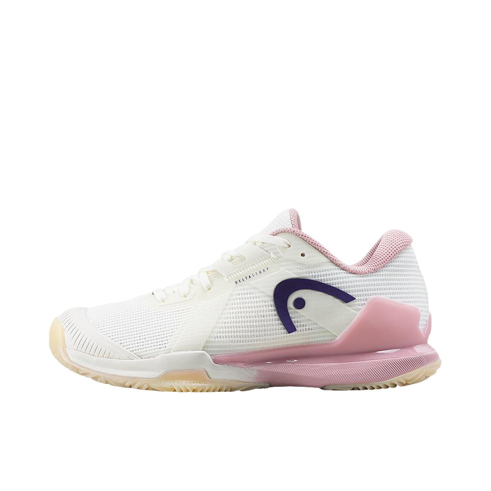 推荐商品：HEAD/海德 Sprint Pro 4.0 Padel 网球鞋 系带透气减震 女款/白色/粉色