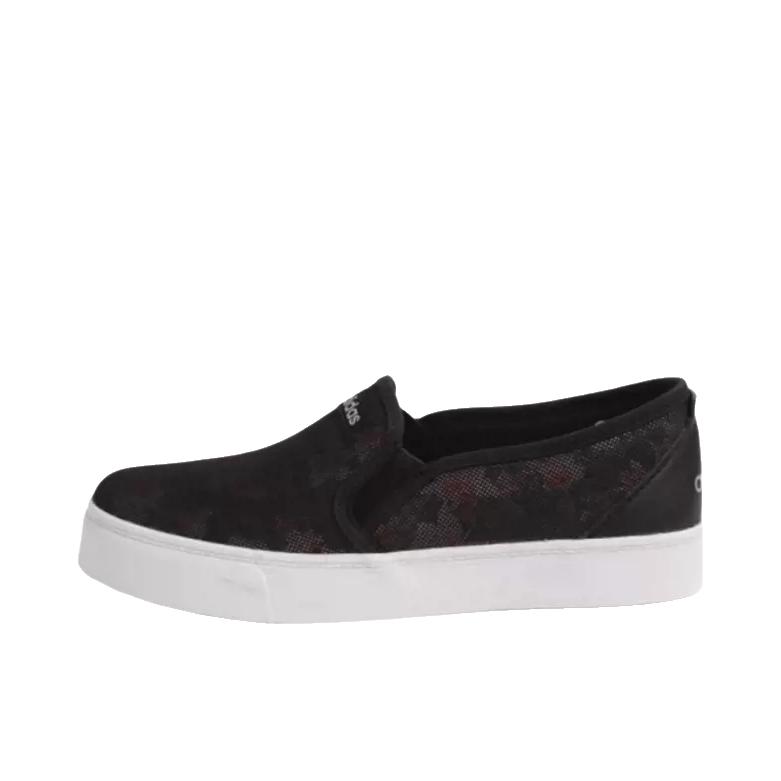 推荐商品：adidas Nizza Slip-on 板鞋 休闲减震防滑耐磨轻便舒适一脚蹬 Black 黑色