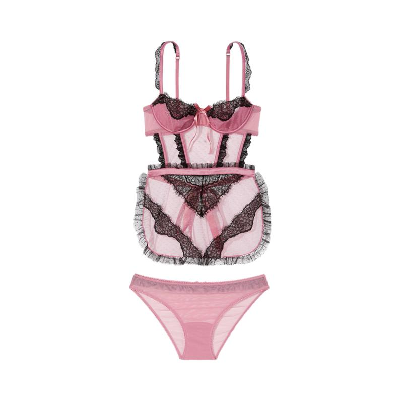 推荐商品：Victoria's Secret 性感蕾丝内衣睡裙 女装 11223814 玫瑰紫