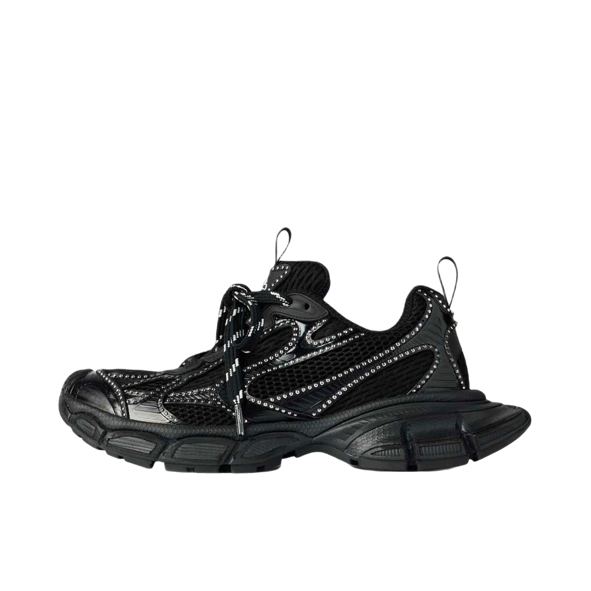 推荐商品：Balenciaga/巴黎世家 3XL Rivets 老爹鞋 圆头系带 低帮/女款/黑色