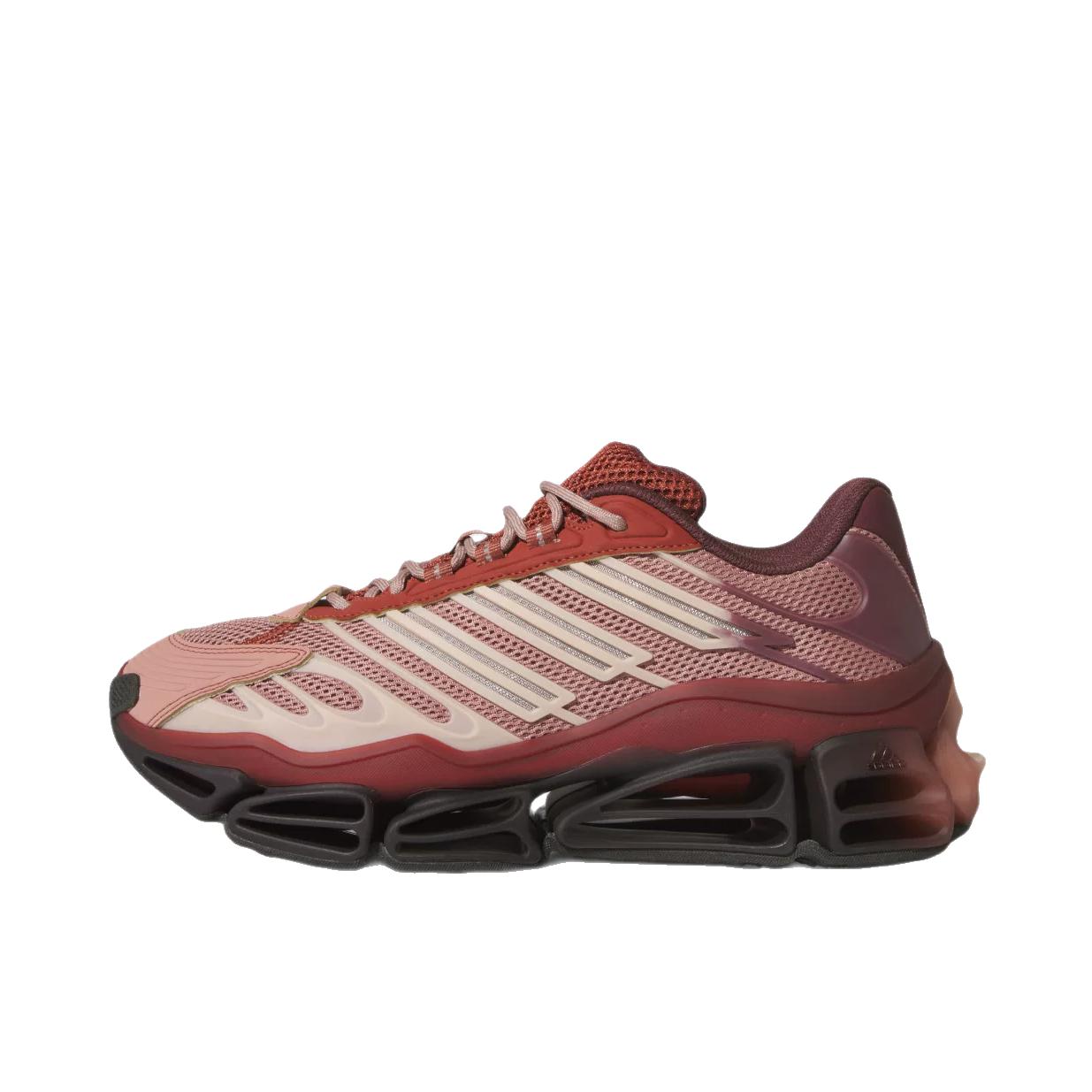 推荐商品：adidas MEGARIDE AG 跑鞋 防滑耐磨时尚休闲 暖土褐色/宝石红/黑色