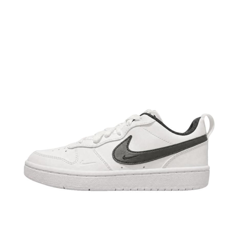 推荐商品：Nike Court Borough 板鞋 复古舒适透气防滑耐磨轻便防水耐穿 低帮/GS款/白色/黑色