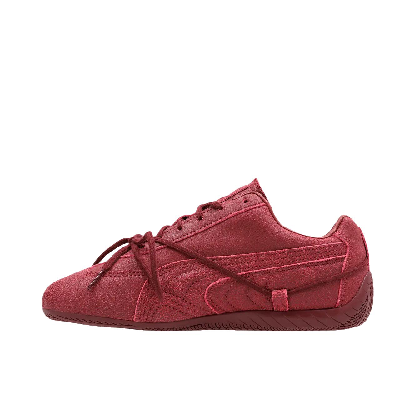 推荐商品：【单依纯同款】 Puma/彪马 Speedcat 运动休闲鞋 防滑耐磨薄底赛车风做旧T头鞋 Rosé联名/暗红色