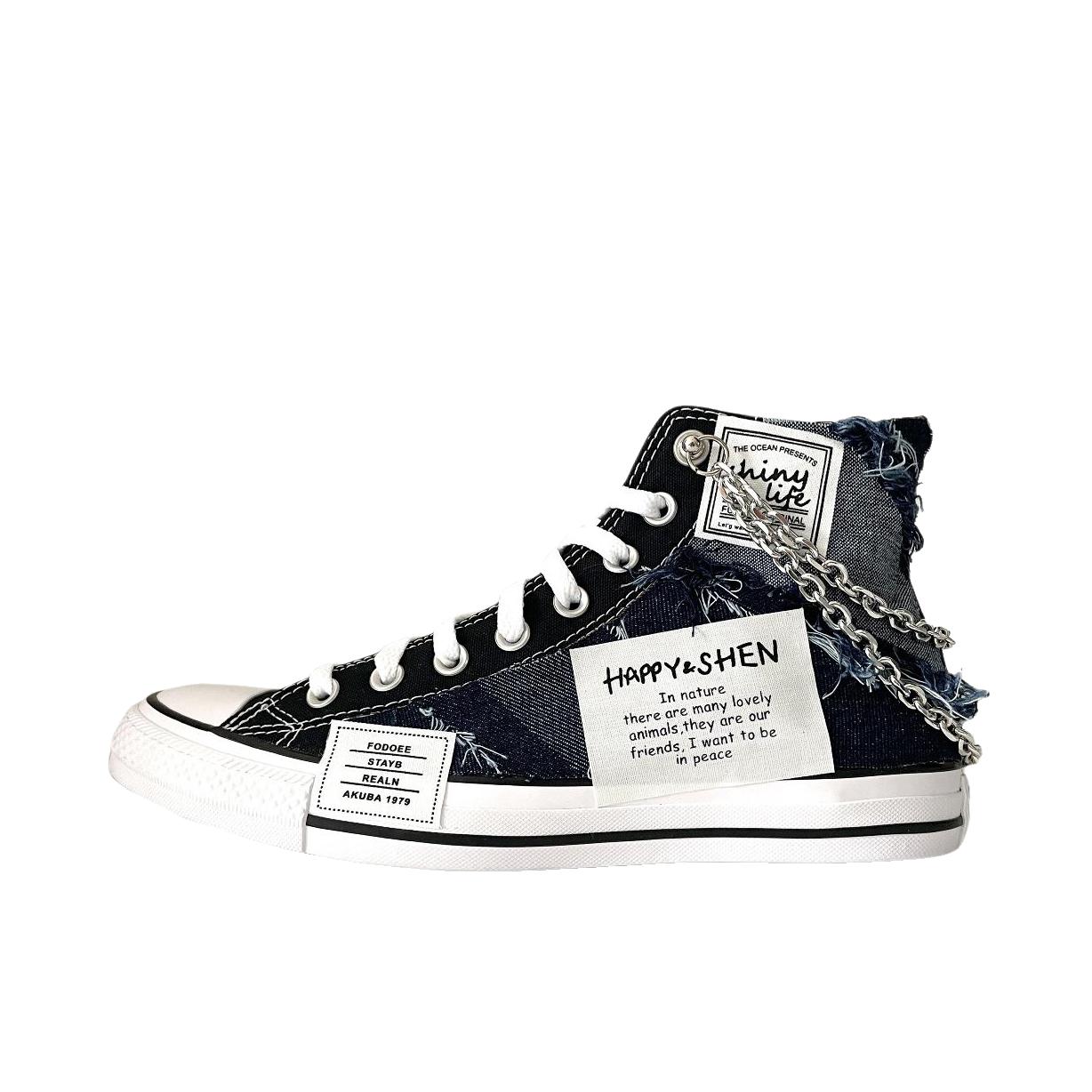 推荐商品：【定制鞋】 Converse/匡威 All Star Lift 帆布鞋 增高防滑轻便 云织流苏