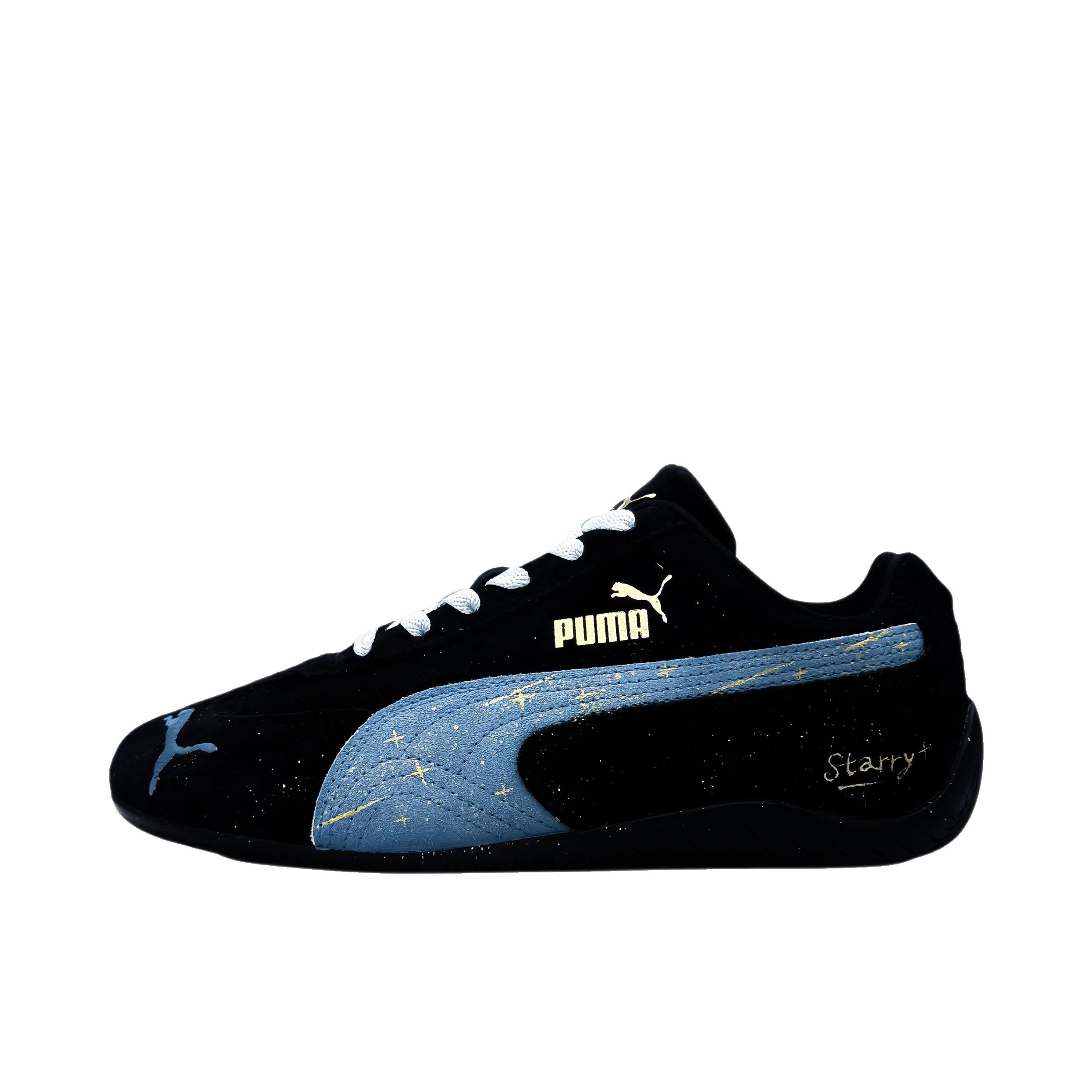 推荐商品：【定制球鞋】 Puma/彪马 Speedcat OG 运动休闲鞋 防滑耐磨低帮圆头系带复古百搭 暗夜星芒