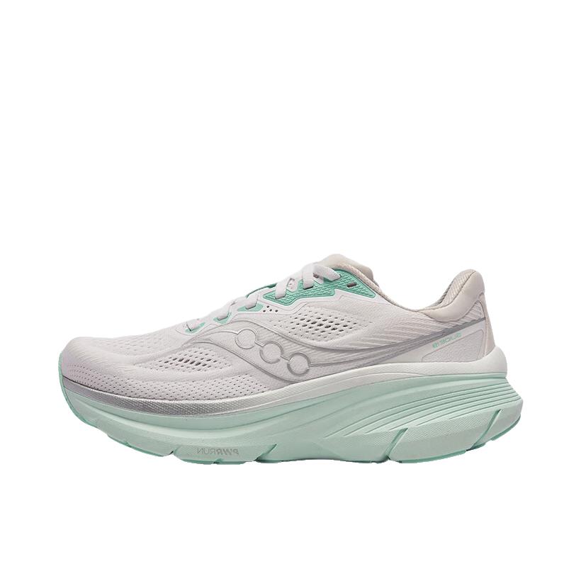 推荐商品：Saucony/索康尼 GUIDE 向导19 跑鞋 慢跑训练稳定缓震轻便 白色/浅兰色