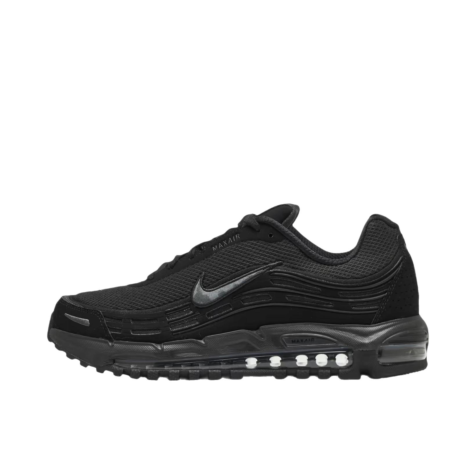 推荐商品：Nike AIR MAX TL 2.5 跑鞋 减震圆头百搭合成革回弹舒适耐磨 低帮/黑色/炭黑色