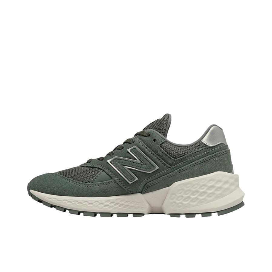 推荐商品：New Balance 574系列 运动休闲鞋 透气耐磨防滑 B宽/低帮/女款/军绿色