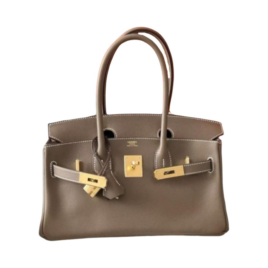 Hermes/爱马仕 Birkin 29 金扣 手提包 大象灰 H086230CC18